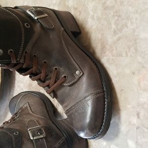 Taos Leather Crave Combat Boots Size 39 US 8 - 8.5